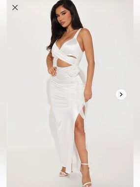 Fashion Nova Iris Dress - White